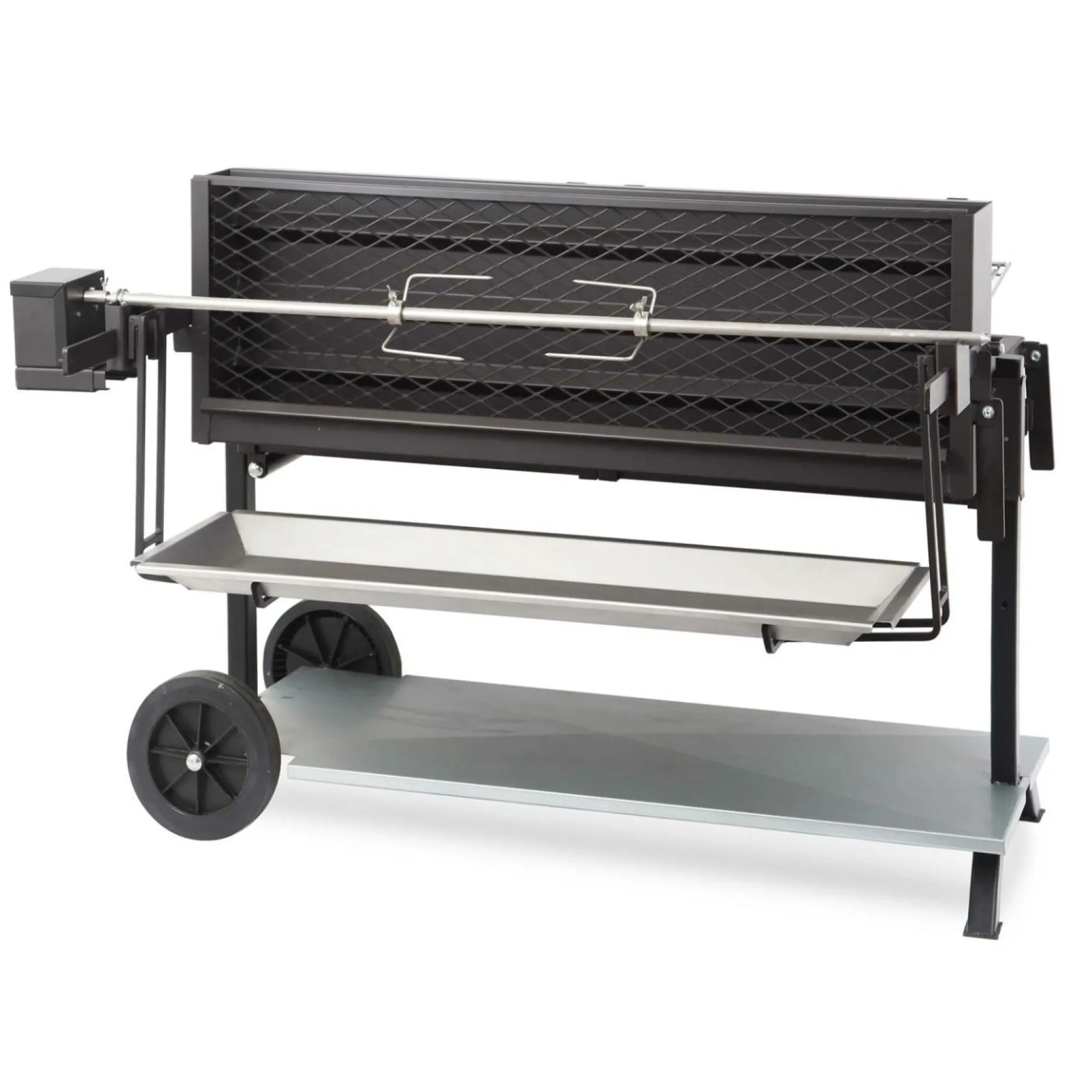 Barbecues>Camif LE MARQUIER Ensemble Barbecue et Chariot Exception Méchoui en Acier Noir