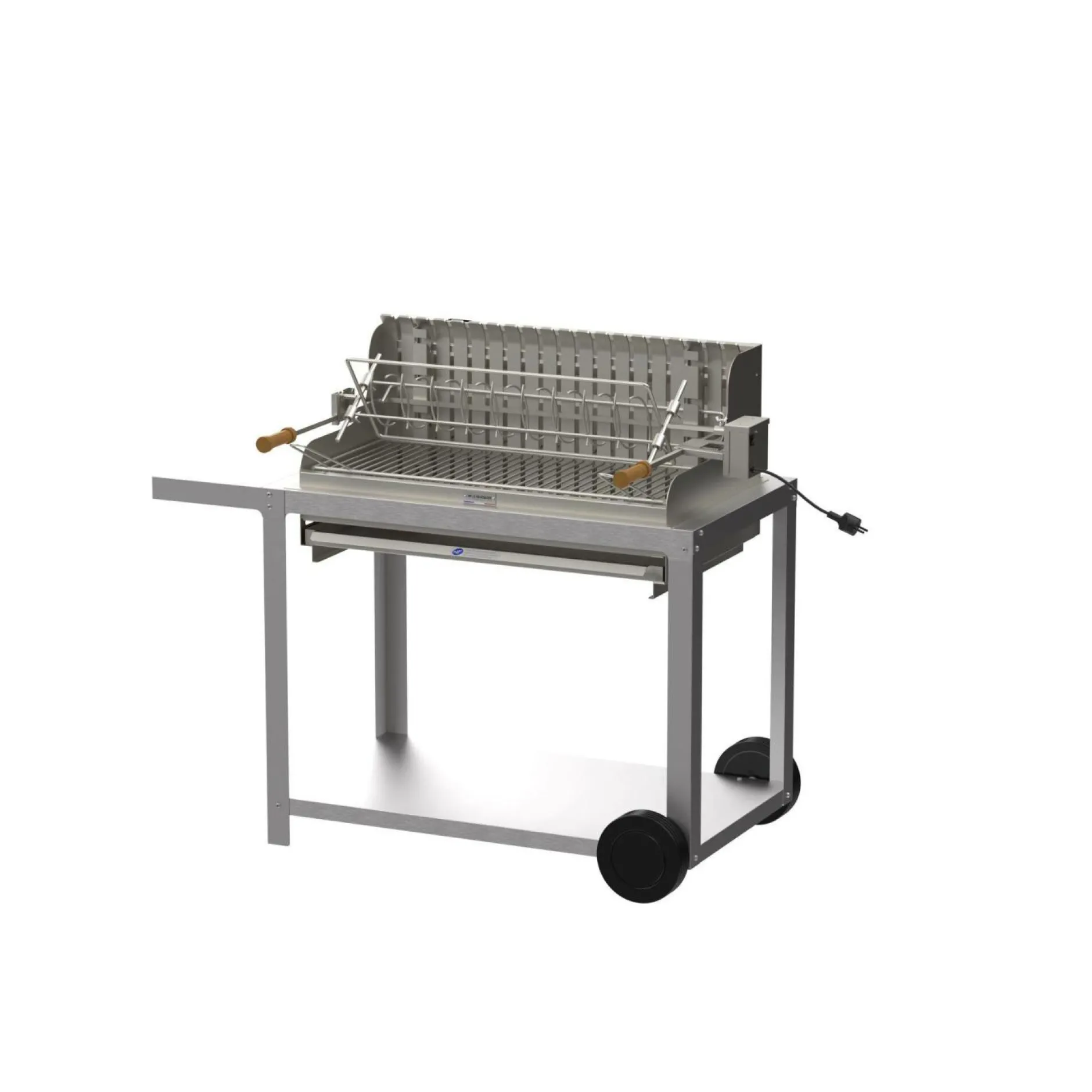 Ensembles Planchas Et Dessertes>Camif LE MARQUIER Ensemble Barbecue et Chariot Irissarry en Inox