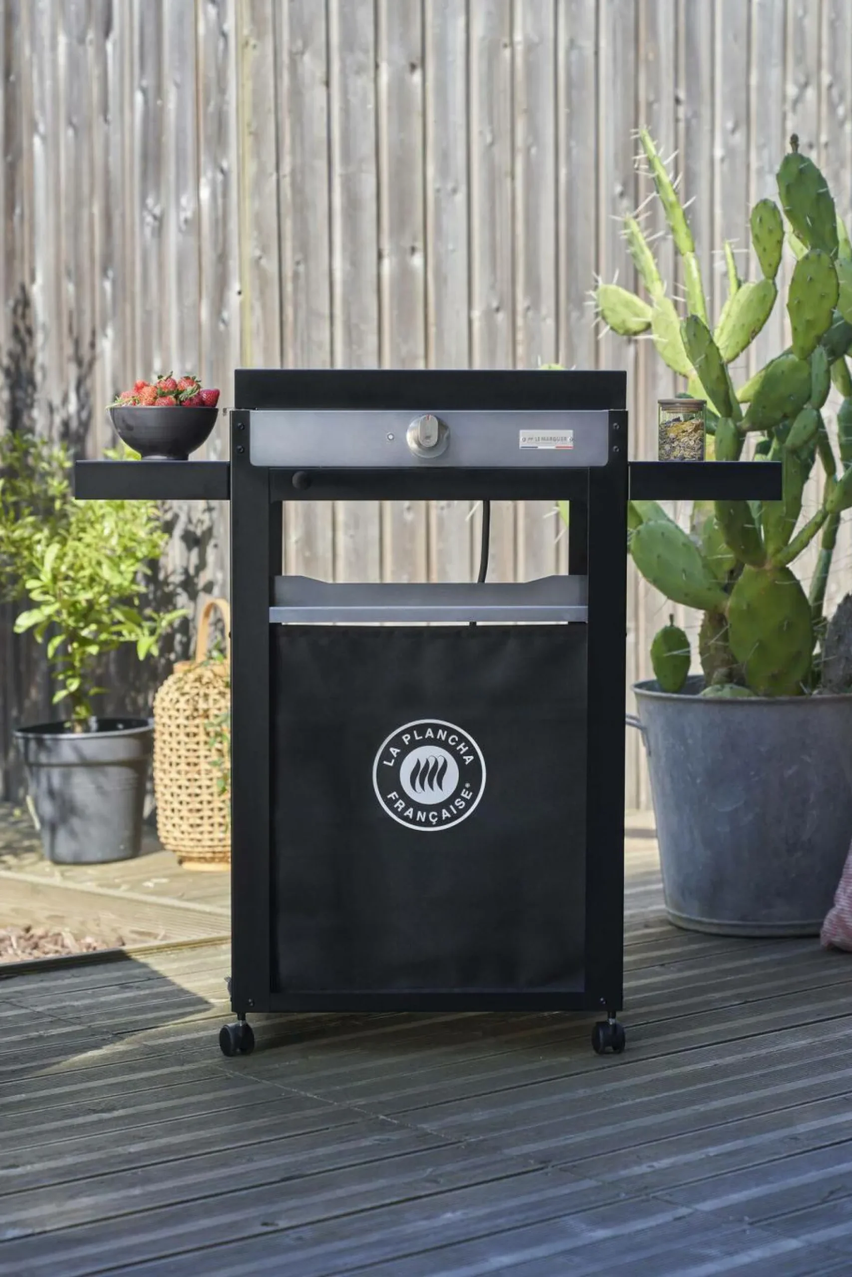 Ensembles Planchas Et Dessertes>Camif LE MARQUIER Ensemble Plancha et Chariot La Plancha Française Électrique Acier