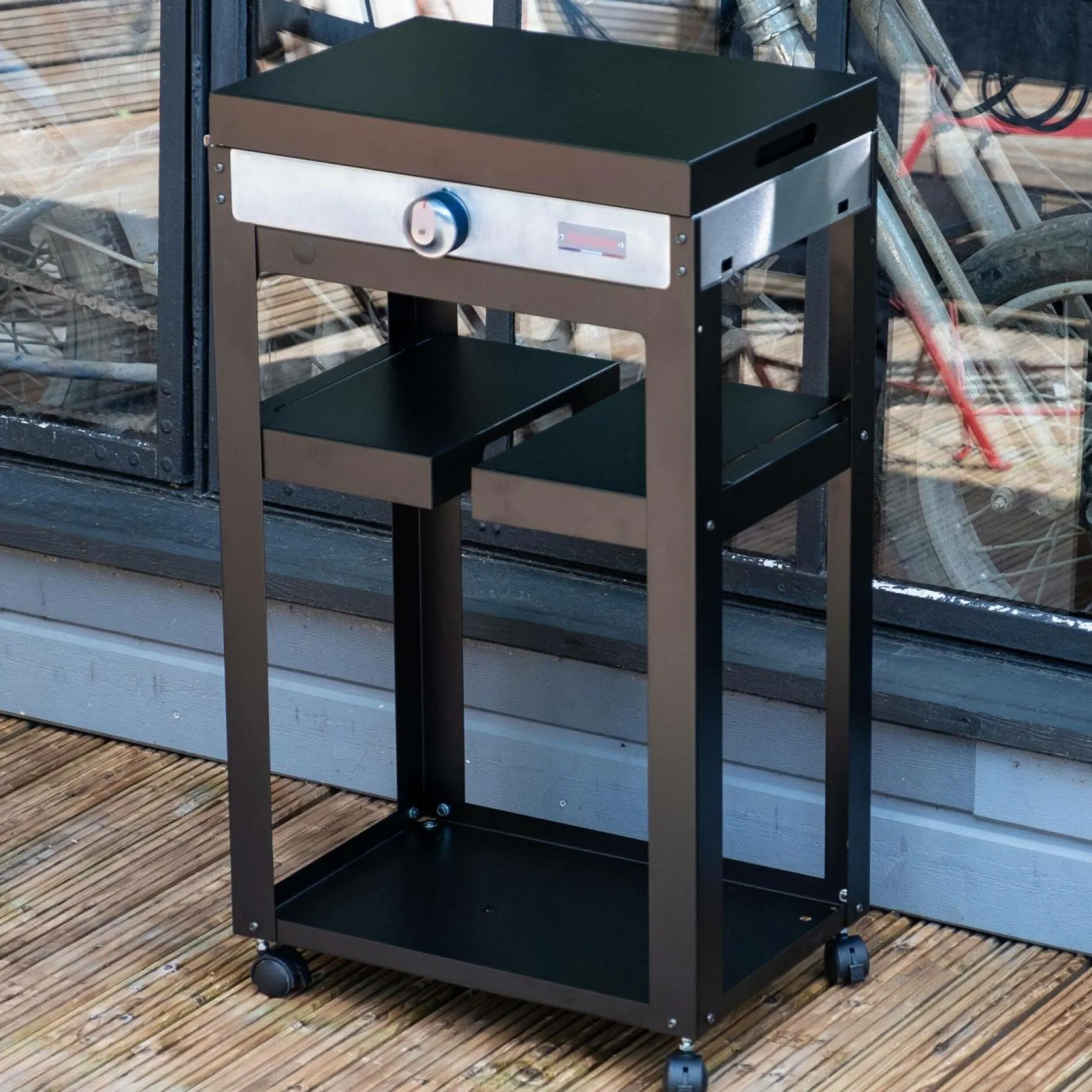 Ensembles Planchas Et Dessertes>Camif LE MARQUIER Ensemble Plancha et Chariot La Plancha Française Électrique Acier