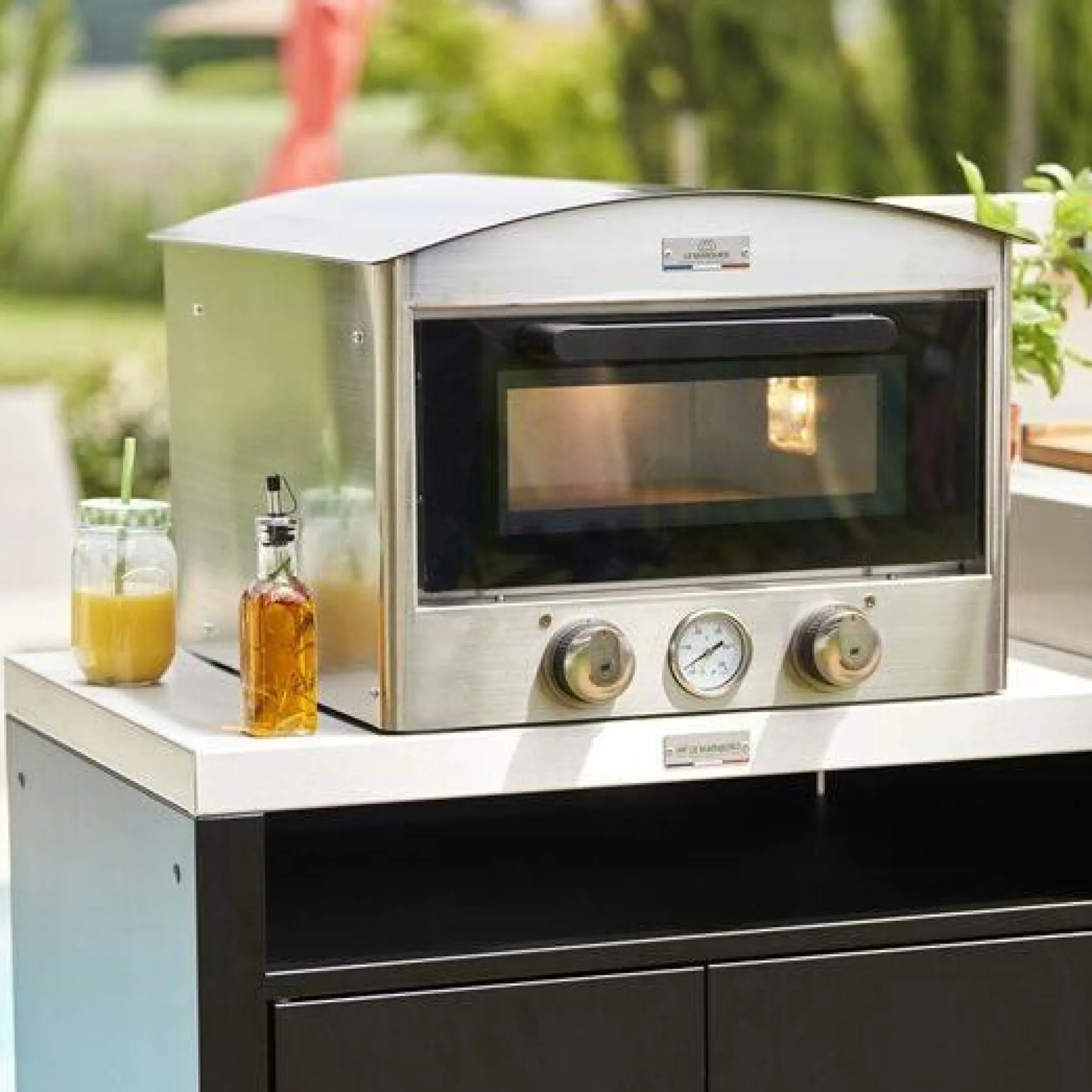 Planchas>Camif LE MARQUIER Four à Pizza Électrique d'Extérieur Signature 450