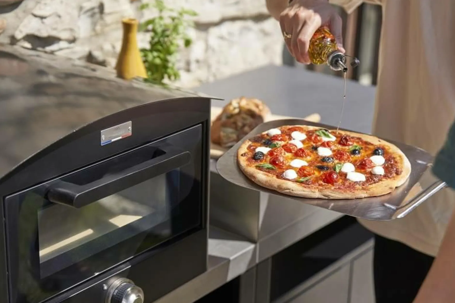 Planchas>Camif LE MARQUIER Four à Pizza Électrique d'Extérieur Signature 350