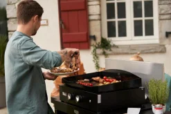 Planchas>Camif LE MARQUIER Plancha Gaz Pure 260 en Acier Noir