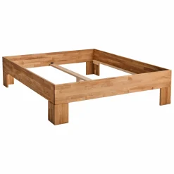 Lits Avec Rangement|Lits Avec Rangement>Camif Lit avec rangements en options chêne massif Charly - 140 x 190 cm