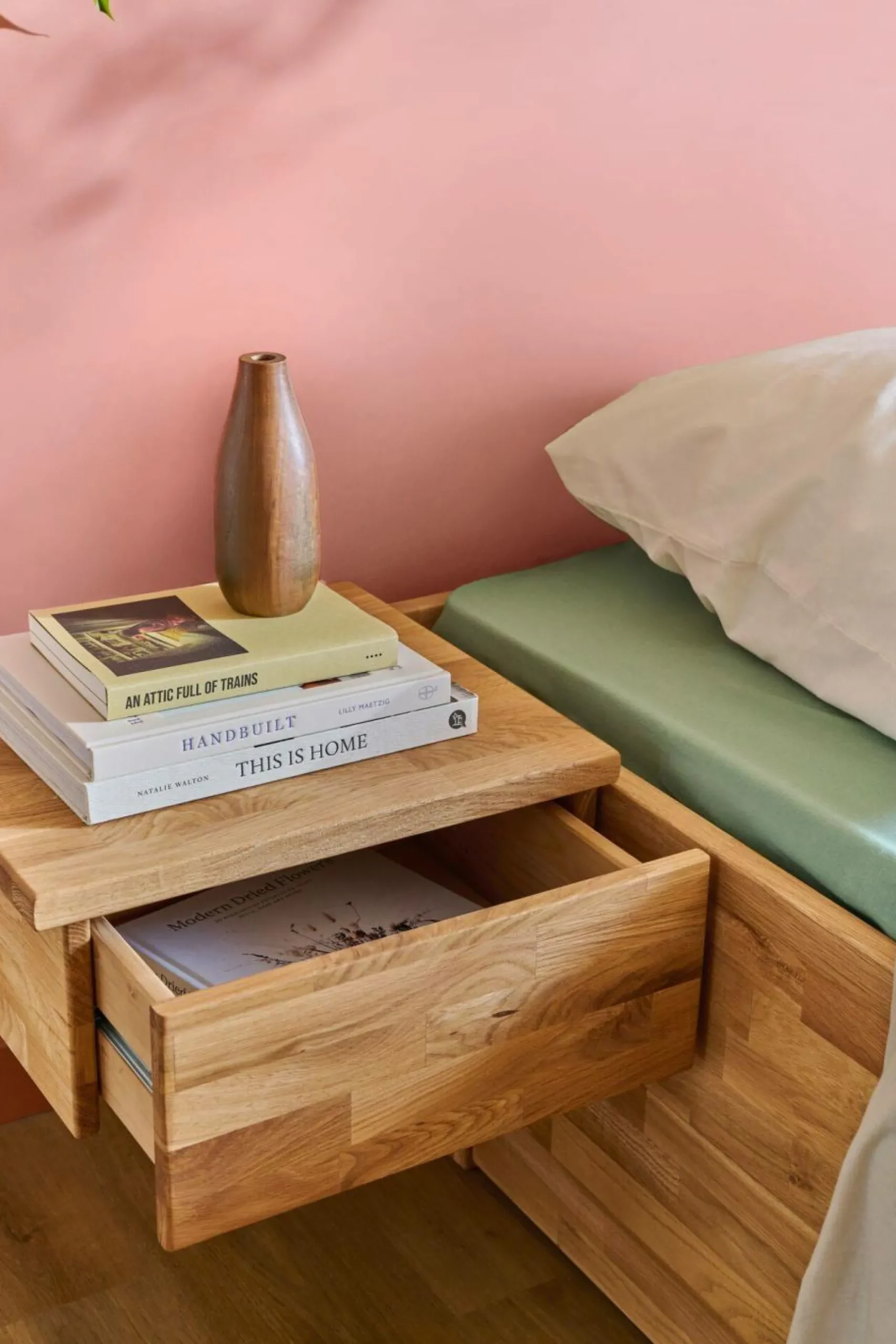 Lits Avec Rangement|Lits Avec Rangement>Camif Lit avec rangements en options chêne massif Charly - 180 x 200 cm