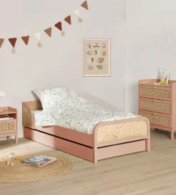 Chambres Enfant|Chambres Enfant>Camif Lit avec tiroir de rangement en option Sam - Terracotta