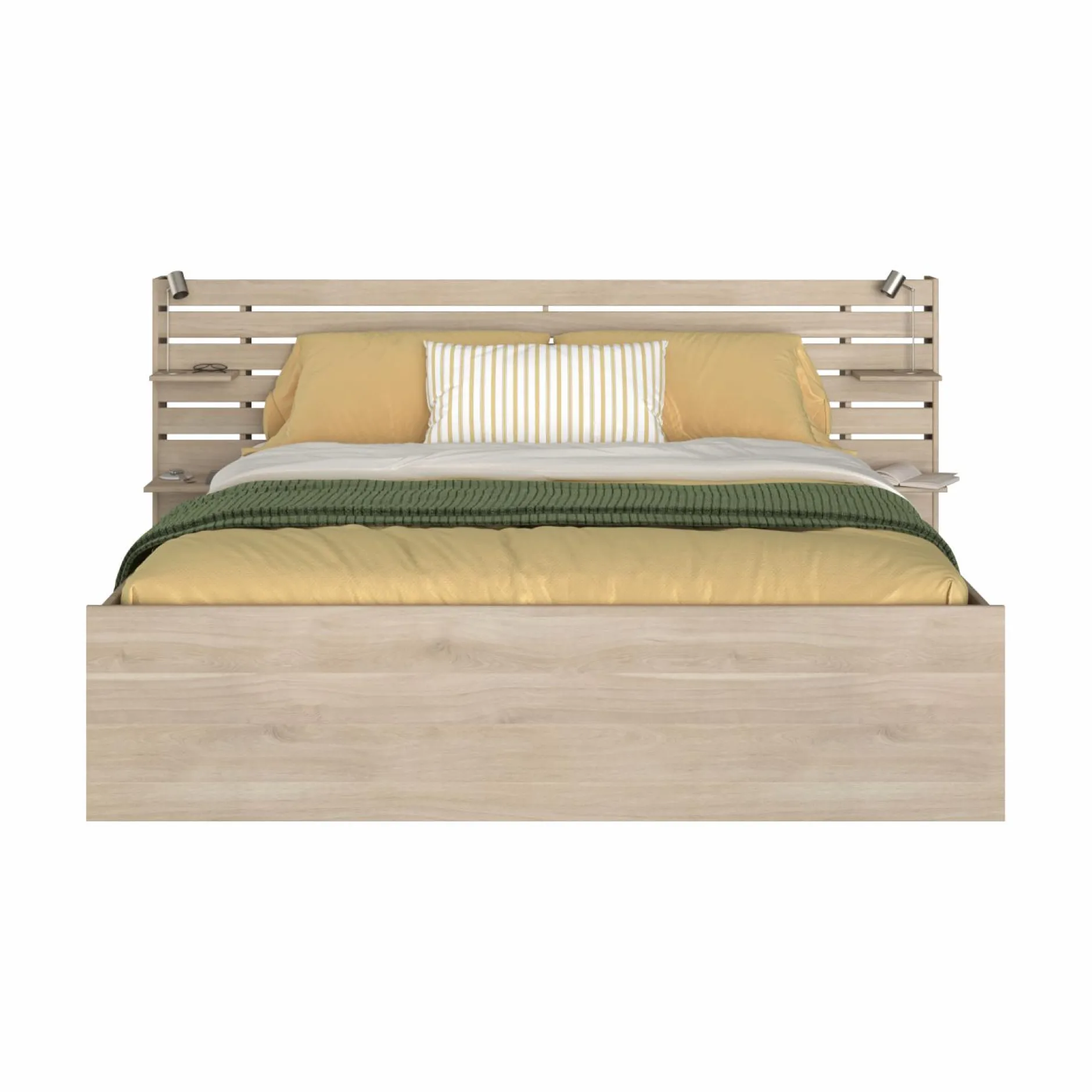 Lits Avec Rangement|Lits Avec Rangement>Camif Lit avec tiroirs de rangement en option Palmyre - 180 x 200 cm