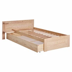 Chambres Enfant|Chambres Enfant></noscript>Camif Lit bois massif avec tiroir de rangement en option Etienne - Brut