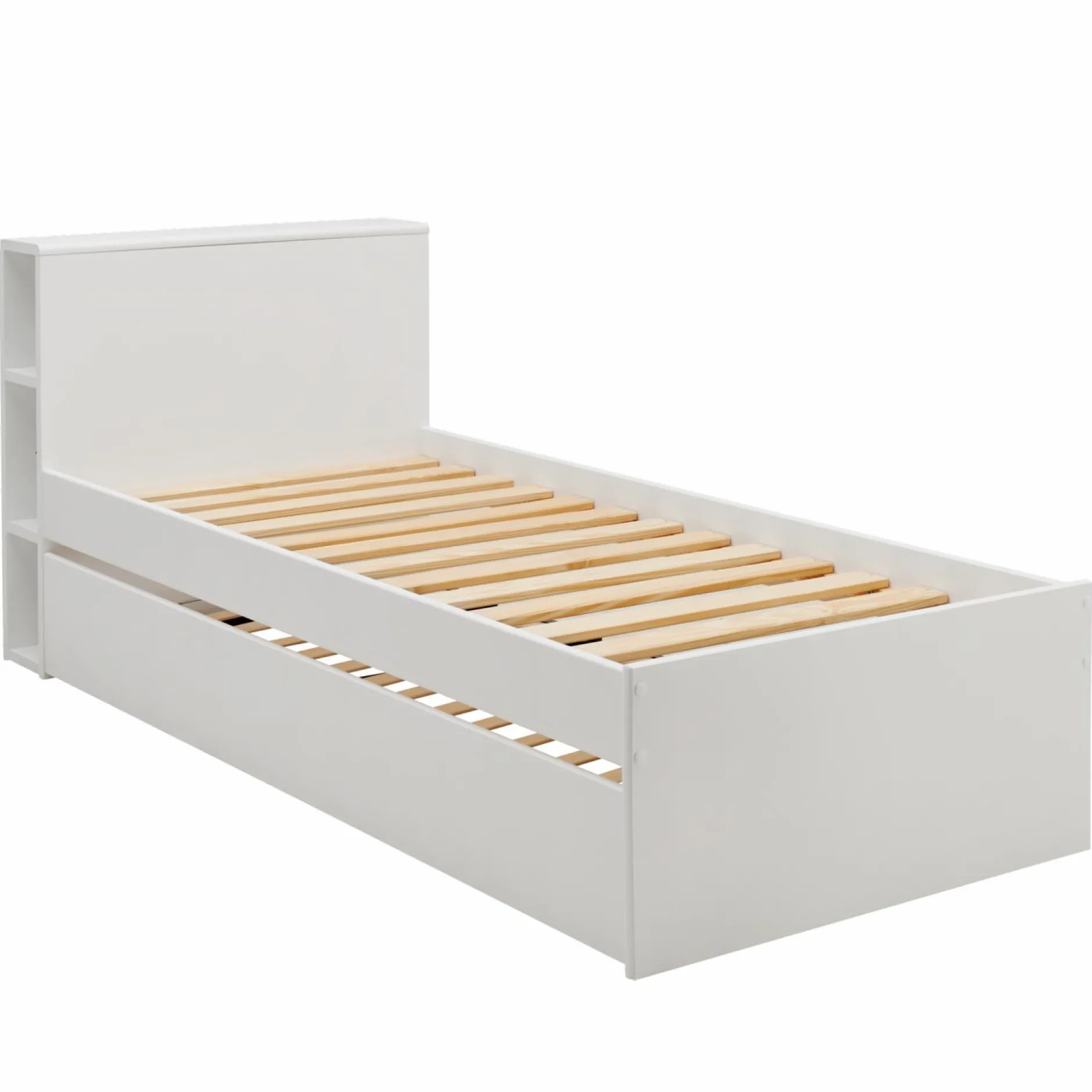 Lits Gigognes|Lits Gigognes>Camif Lit gigogne bois massif Sebastian - Blanc