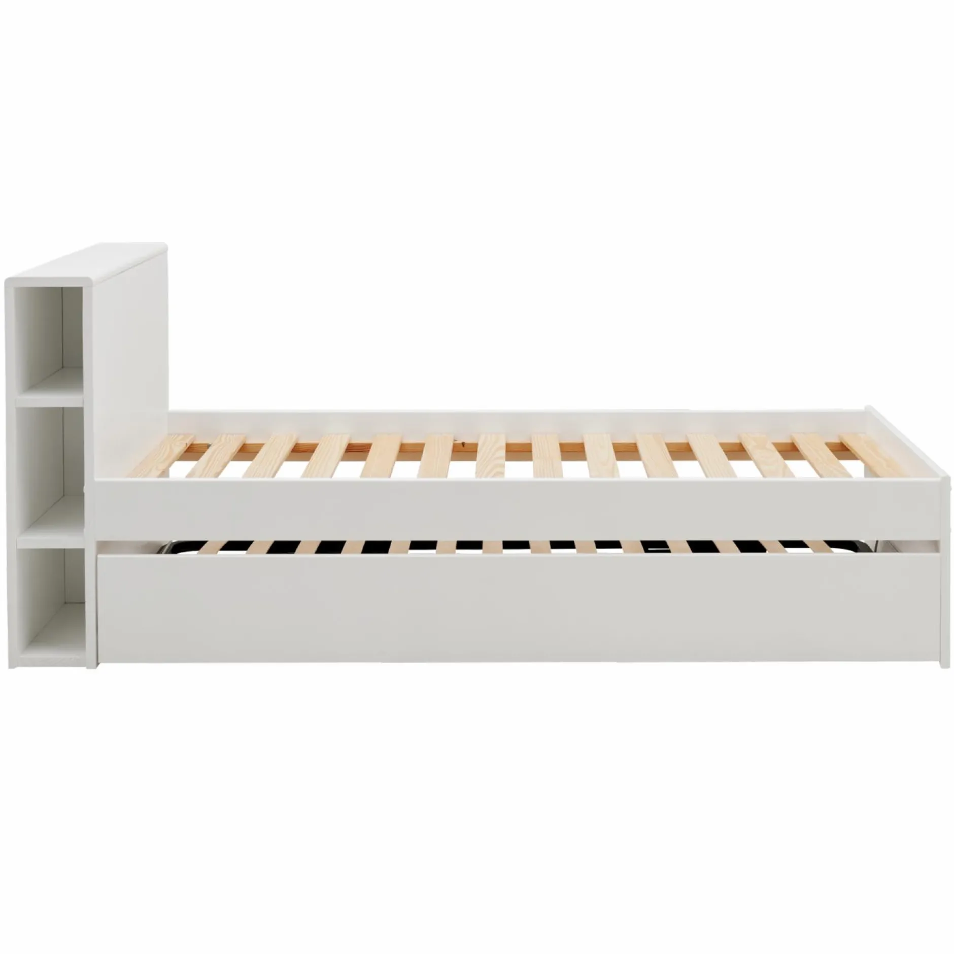 Lits Gigognes|Lits Gigognes>Camif Lit gigogne bois massif Sebastian - Blanc