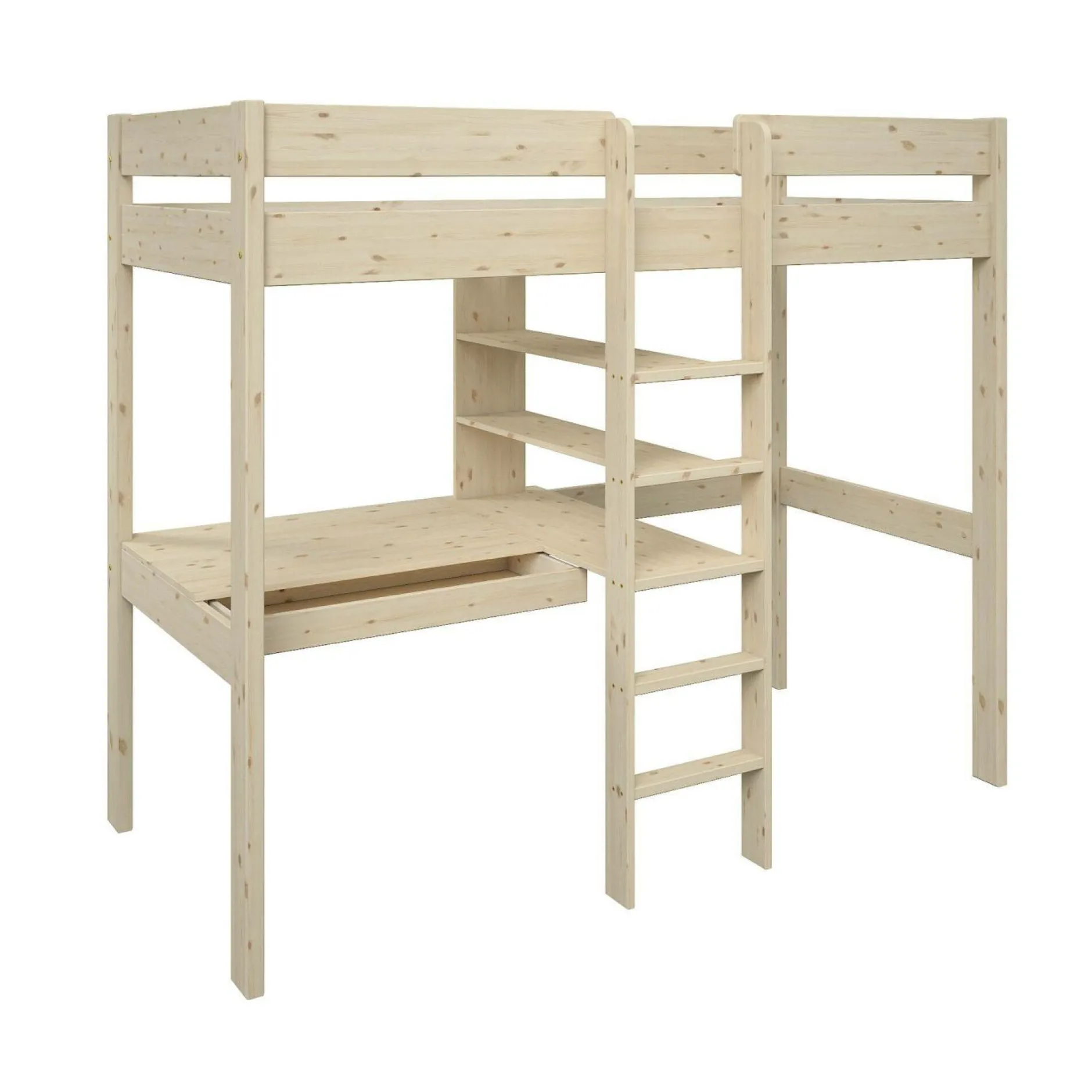 Lits Mezzanine|Chambres Enfant>Camif Lit mezzanine Tim - Naturel