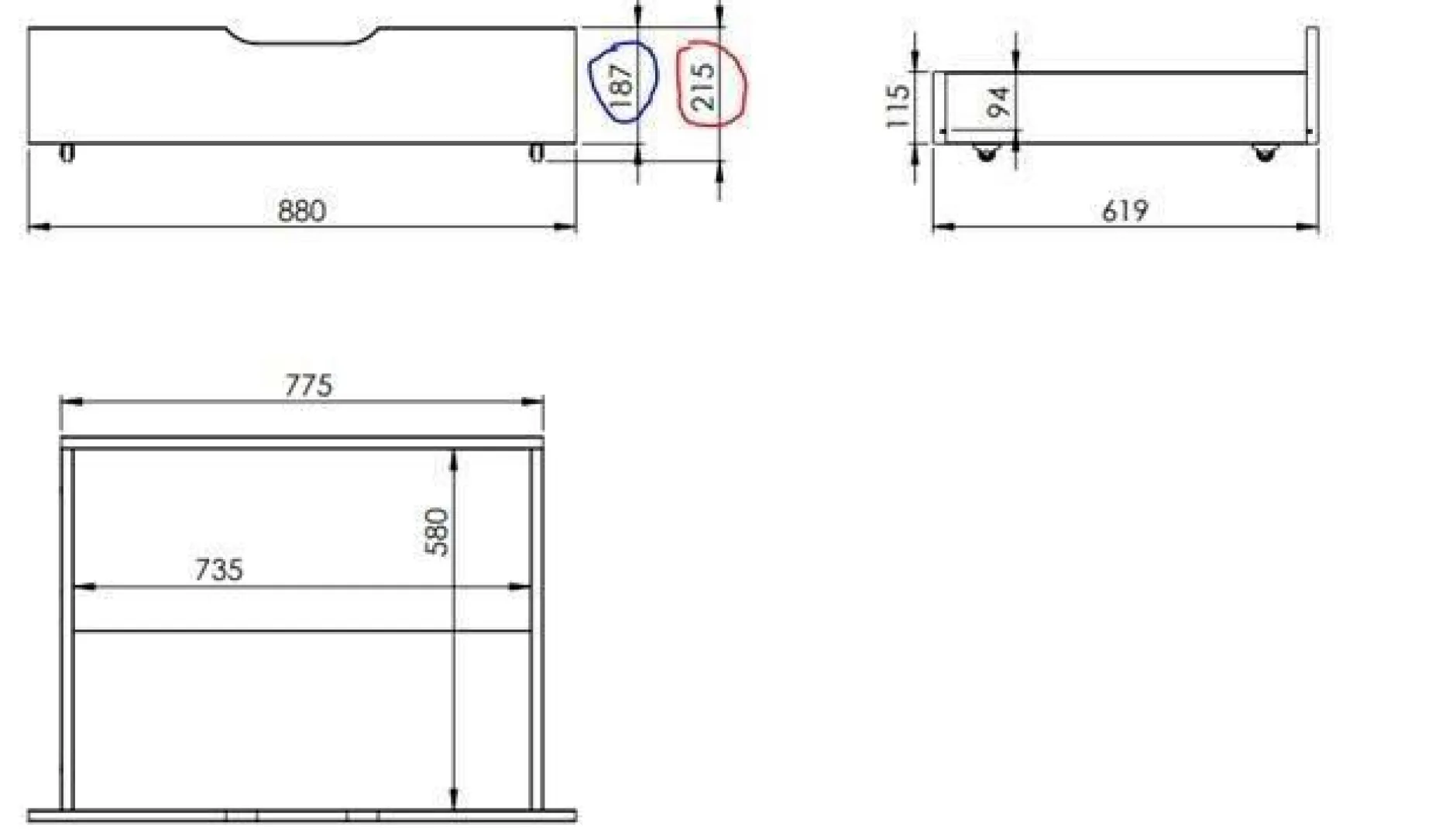 Lits Avec Rangement|Lits Avec Rangement>Camif Lit rangement bois massif Tania - 140 x 190 cm