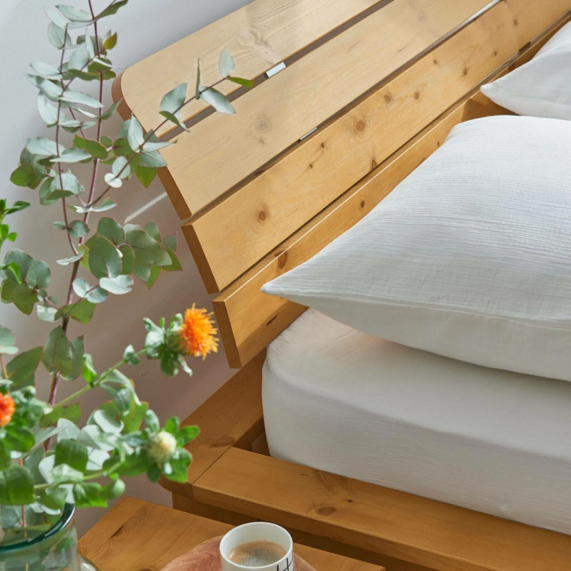 Lits Avec Rangement|Lits Avec Rangement>Camif Lit rangement bois massif Tania - 140 x 190 cm