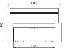 Lits Avec Rangement|Lits Avec Rangement></noscript>Camif Lit rangement bois massif Tara - - 140 x 190 cm Miel