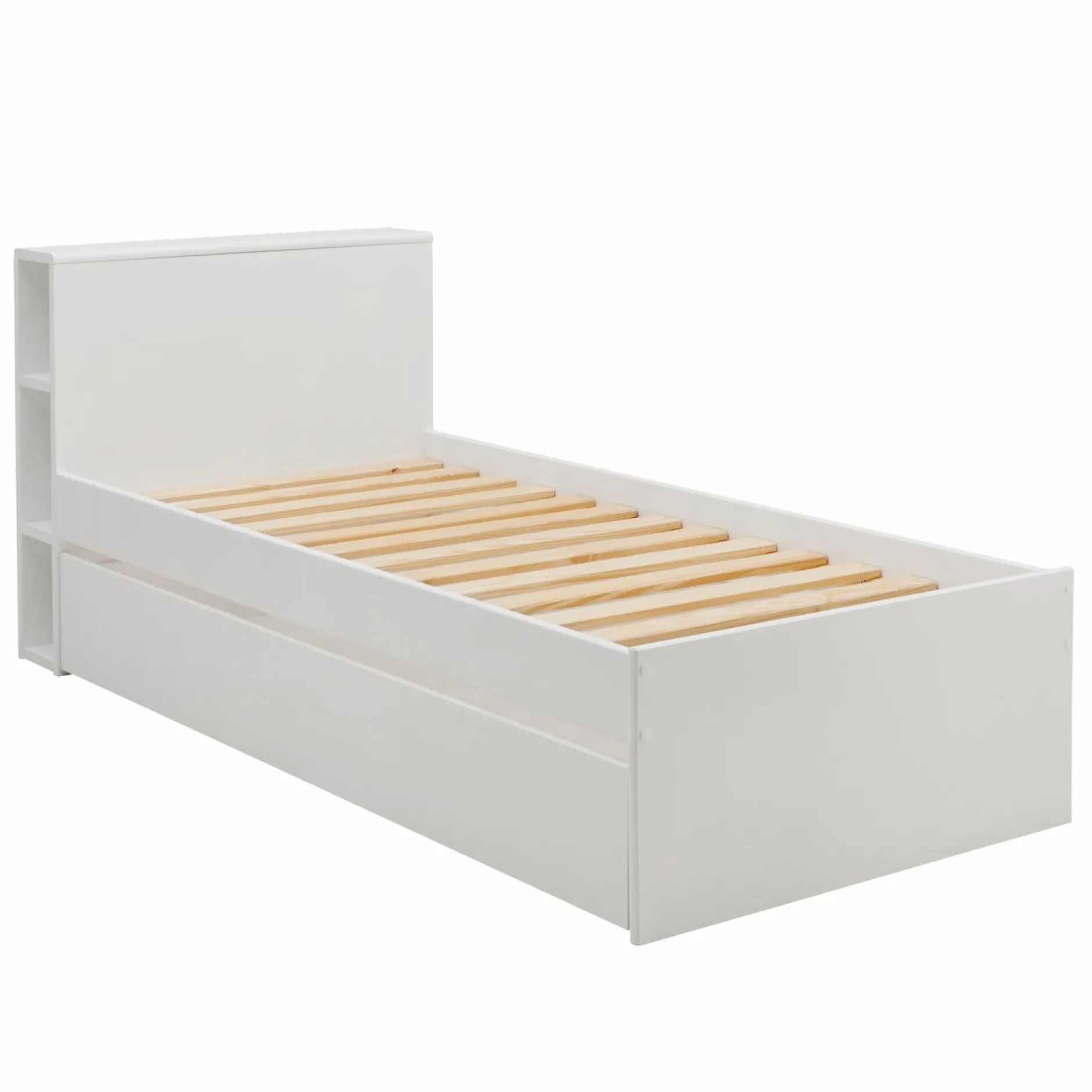 Chambres Enfant|Chambres Enfant>Camif Lit rangement bois massif Sebastian - Blanc