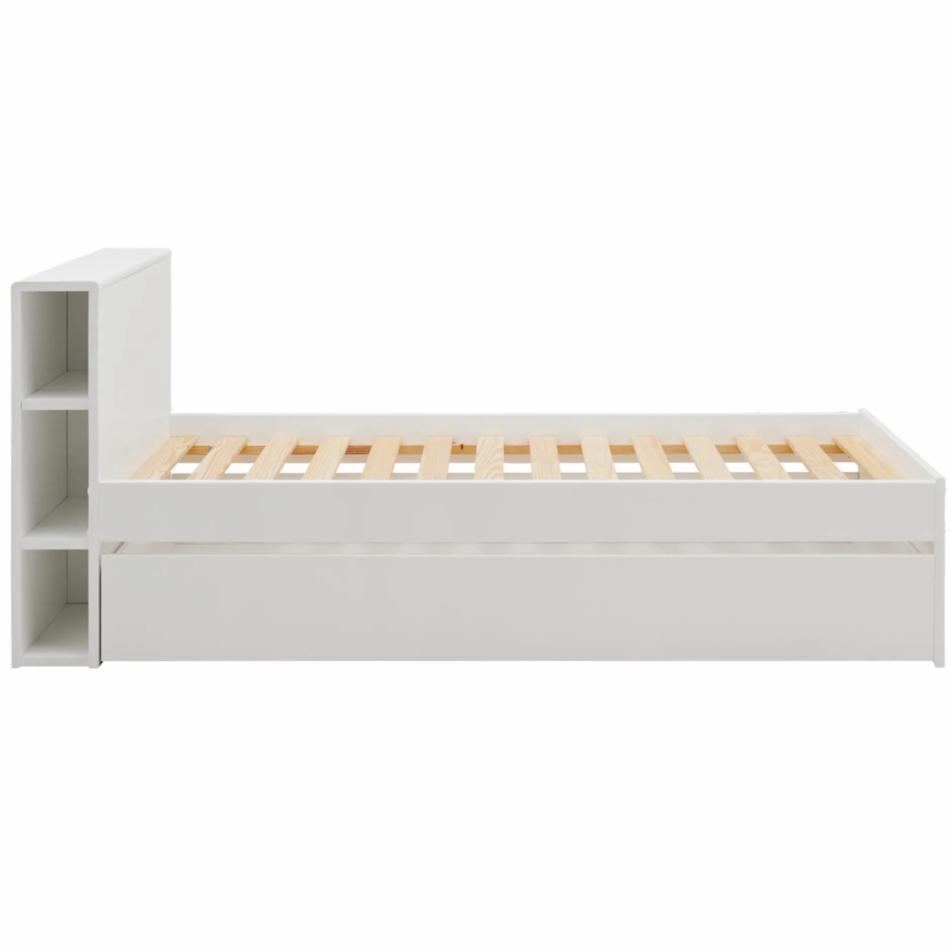 Chambres Enfant|Chambres Enfant>Camif Lit rangement bois massif Sebastian - Blanc