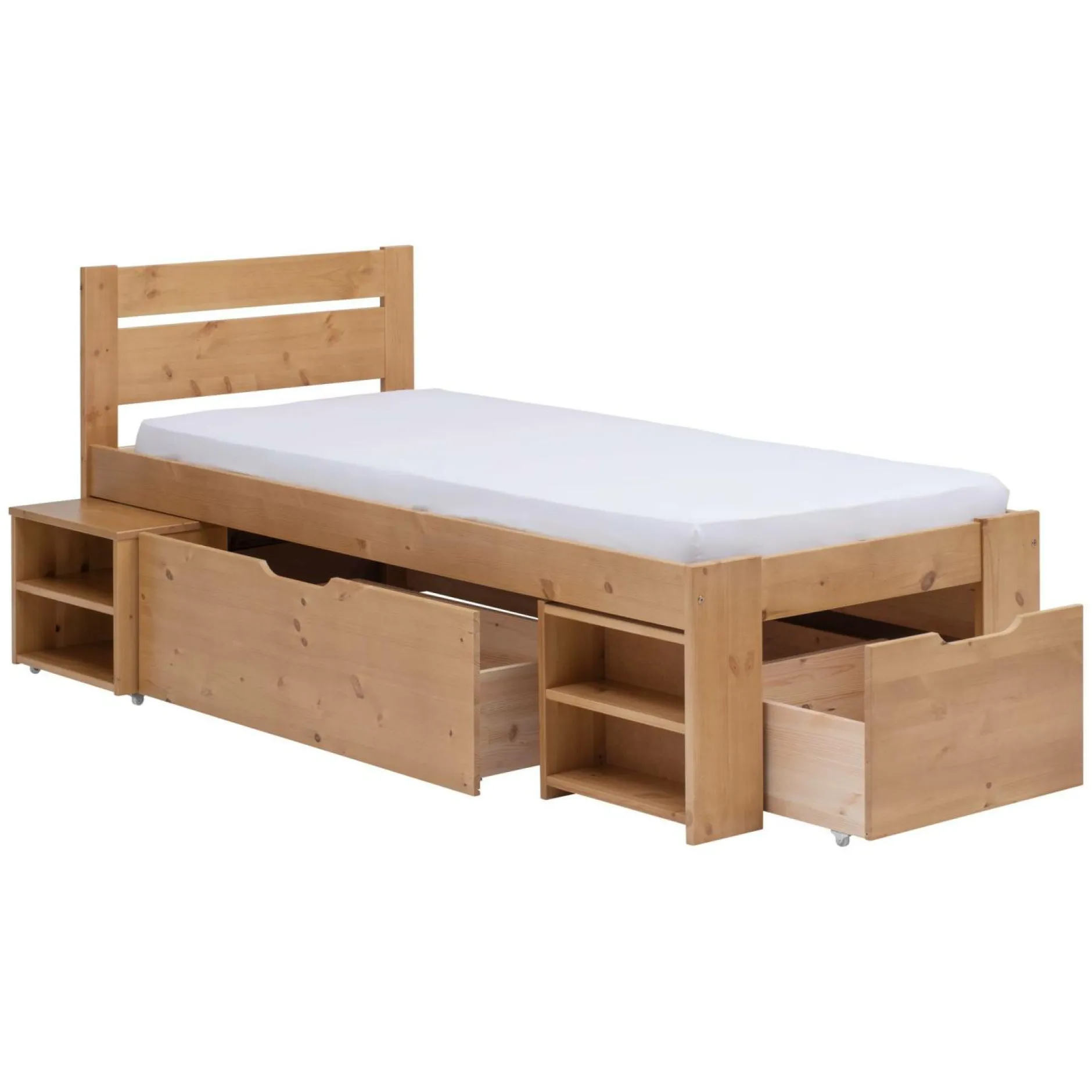 Chambres Enfant|Chambres Enfant>Camif Lit rangement enfant bois massif Tara - - 90 x 200 cm Miel