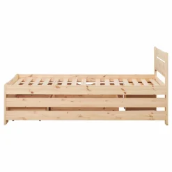 Lits Avec Rangement|Lits Avec Rangement></noscript>Camif Lit rangement enfant bois massif Tara - - 90 x 200 cm Naturel