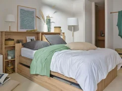 Lits Avec Rangement|Lits Avec Rangement>Camif Lit rangement Nature - 140 x 190 cm