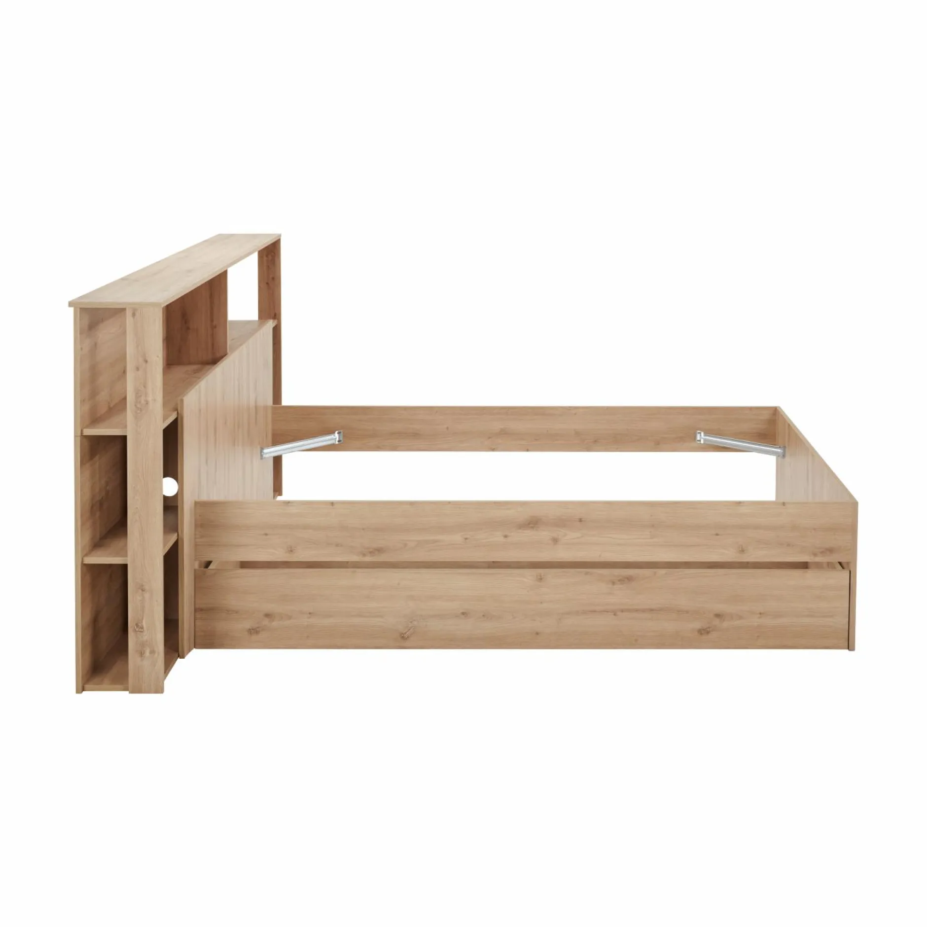 Lits Avec Rangement|Lits Avec Rangement>Camif Lit rangement Nature - 140 x 190 cm