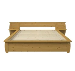 Lits Avec Rangement|Lits Avec Rangement></noscript>Camif Lit rangement Théo - - 160 x 200 cm Miel