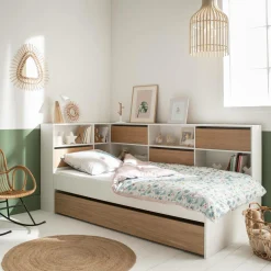 Chambres Enfant|Chambres Enfant>Camif Lit Séraphin - Blanc/Bois
