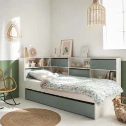 Chambres Enfant|Chambres Enfant>Camif Lit Séraphin - Blanc/Vert