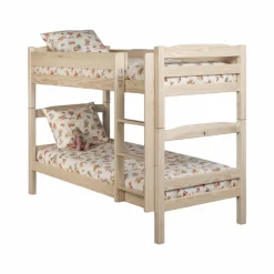 Chambres Enfant|Chambres Enfant>Camif Lits superposés - séparables bois massif avec tiroir en option Iris - Brut à peindre