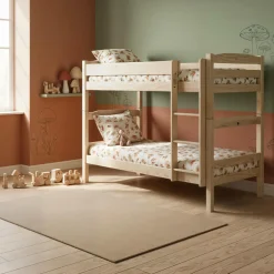 Chambres Enfant|Chambres Enfant>Camif Lits superposés - séparables bois massif avec tiroir en option Iris - Brut à peindre