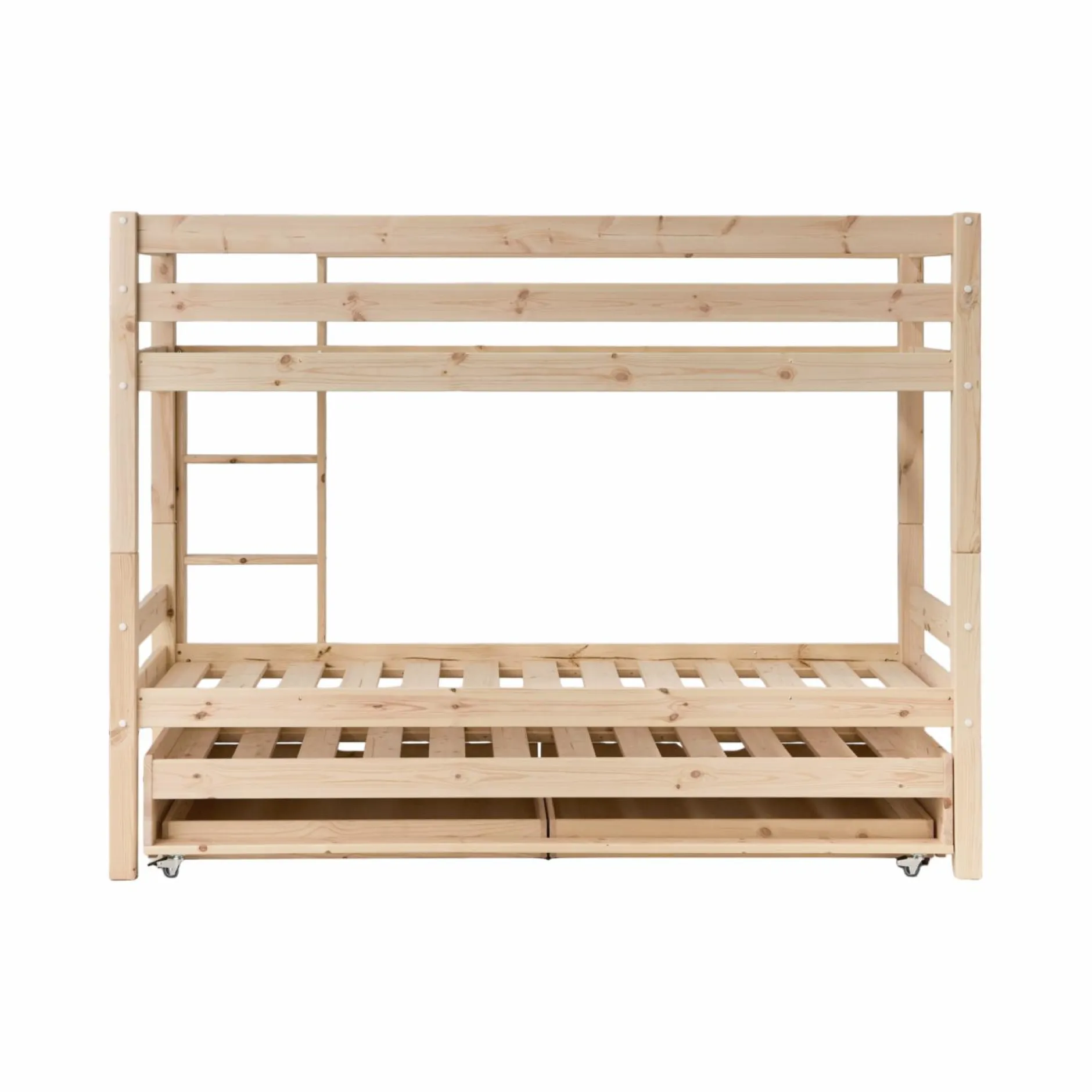 Chambres Enfant|Chambres Enfant>Camif Lits superposés gigognes 2 tiroirs bois massif Everest