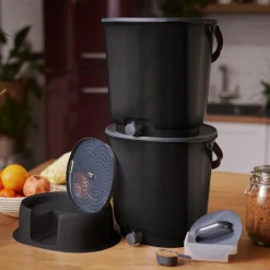 Composteurs D'Intérieur></noscript>Camif Lot de 2 composteurs d'intérieur Bokashi Essential