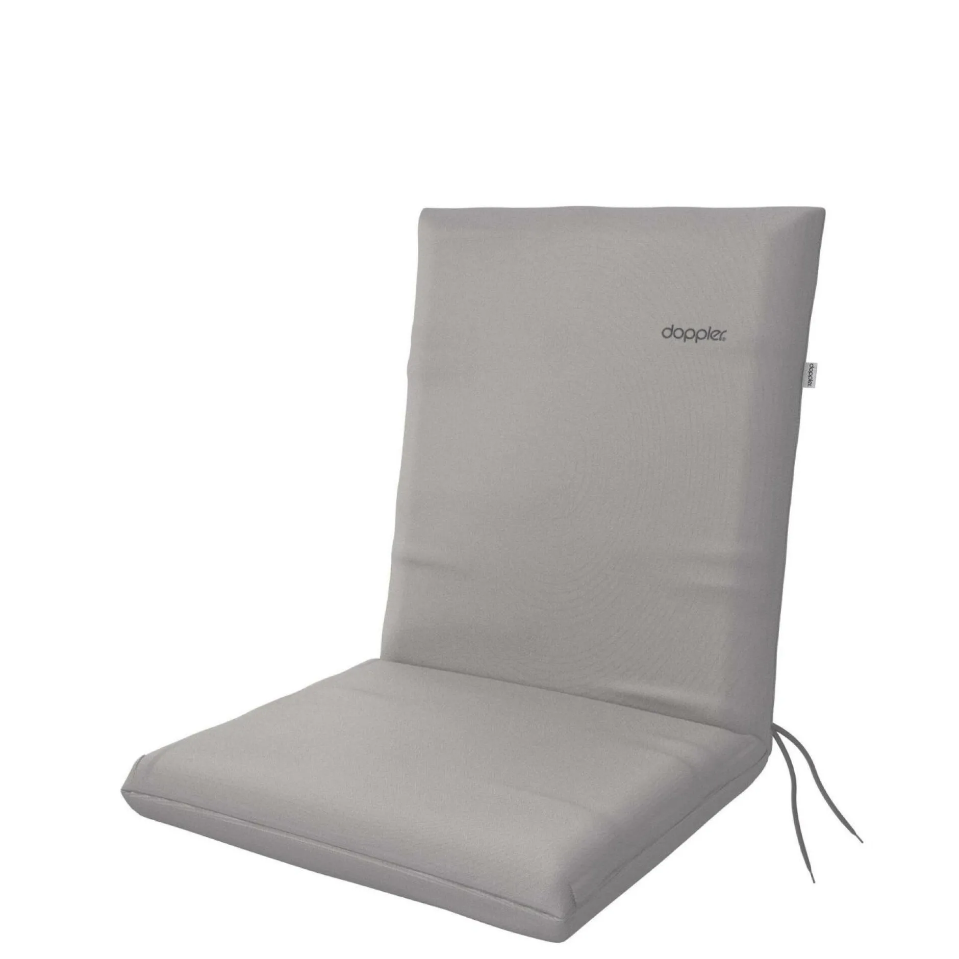 Accessoires Transats>Camif Lot de 2 Coussins de Chaise Nature en Tissus Recyclé - Gris Clair