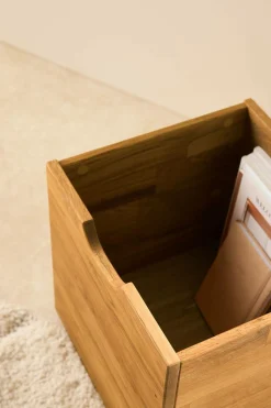 Meubles D'Entrée></noscript>Camif Lot de 2 cubes de rangement bois massif Cyriel - Chêne Massif