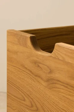 Meubles D'Entrée></noscript>Camif Lot de 2 cubes de rangement bois massif Cyriel - Chêne Massif