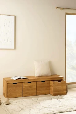 Meubles D'Entrée></noscript>Camif Lot de 2 cubes de rangement bois massif Cyriel - Chêne Massif