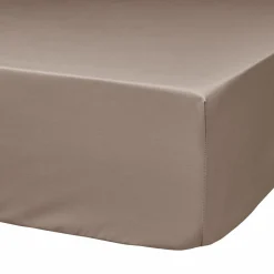 Draps Housse>Camif Lot de 2 draps housses bonnet 33 cm coton bio Fil & Sens - - 140 x 200 cm Taupe