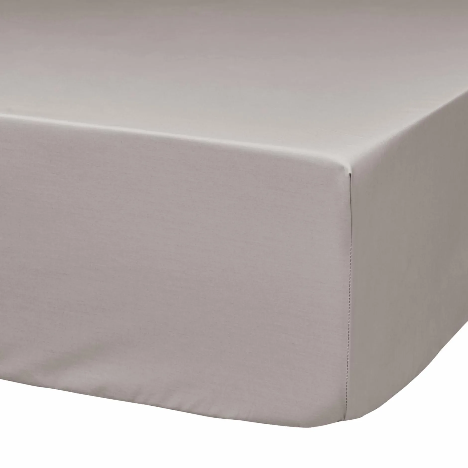 Draps Housse>Camif Lot de 2 draps housses bonnet 33 cm coton bio Fil & Sens - Mastic - 80 x 200 cm