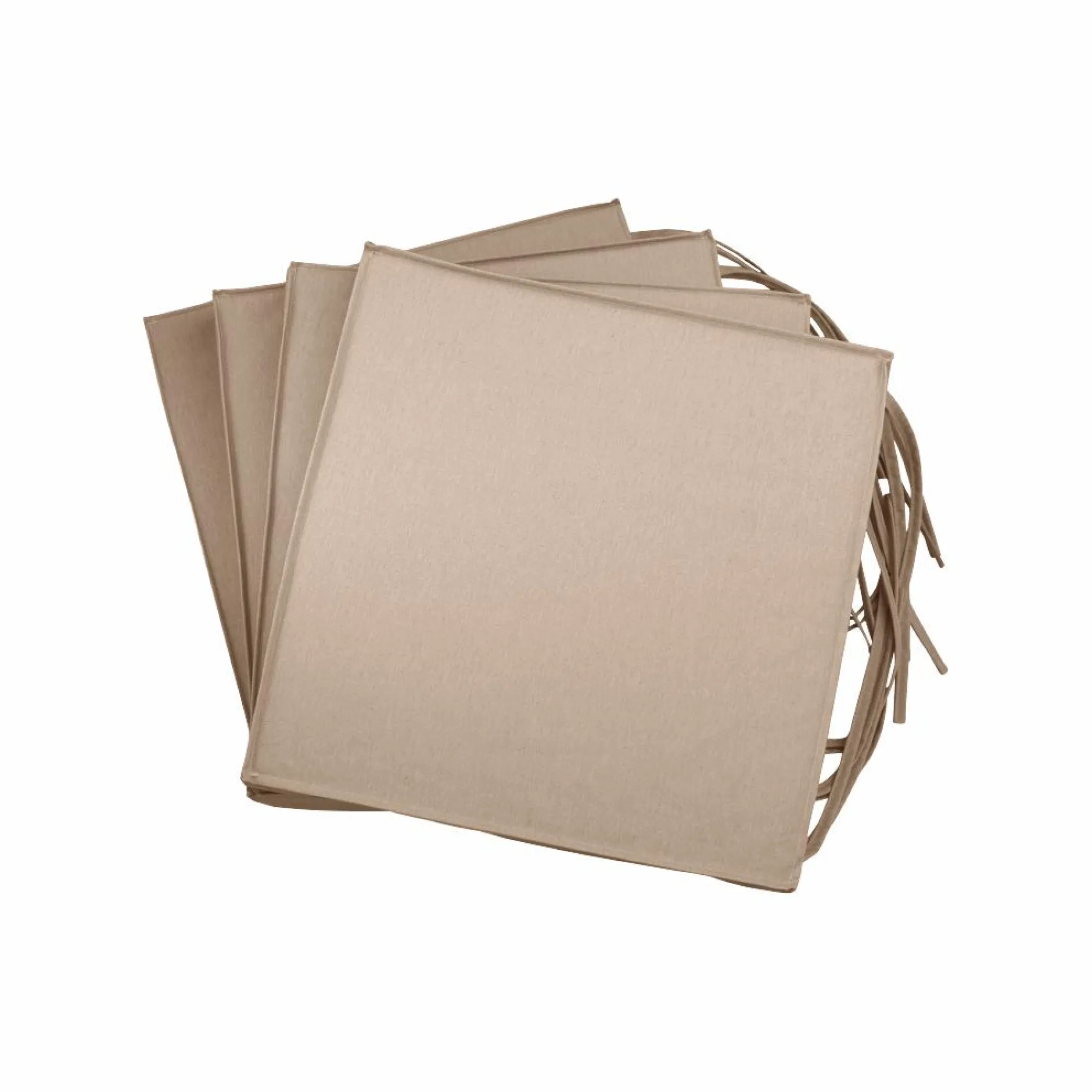 Accessoires Transats>Camif Lot de 4 Galettes de Chaises de Jardin Recyclé Heva - Sable