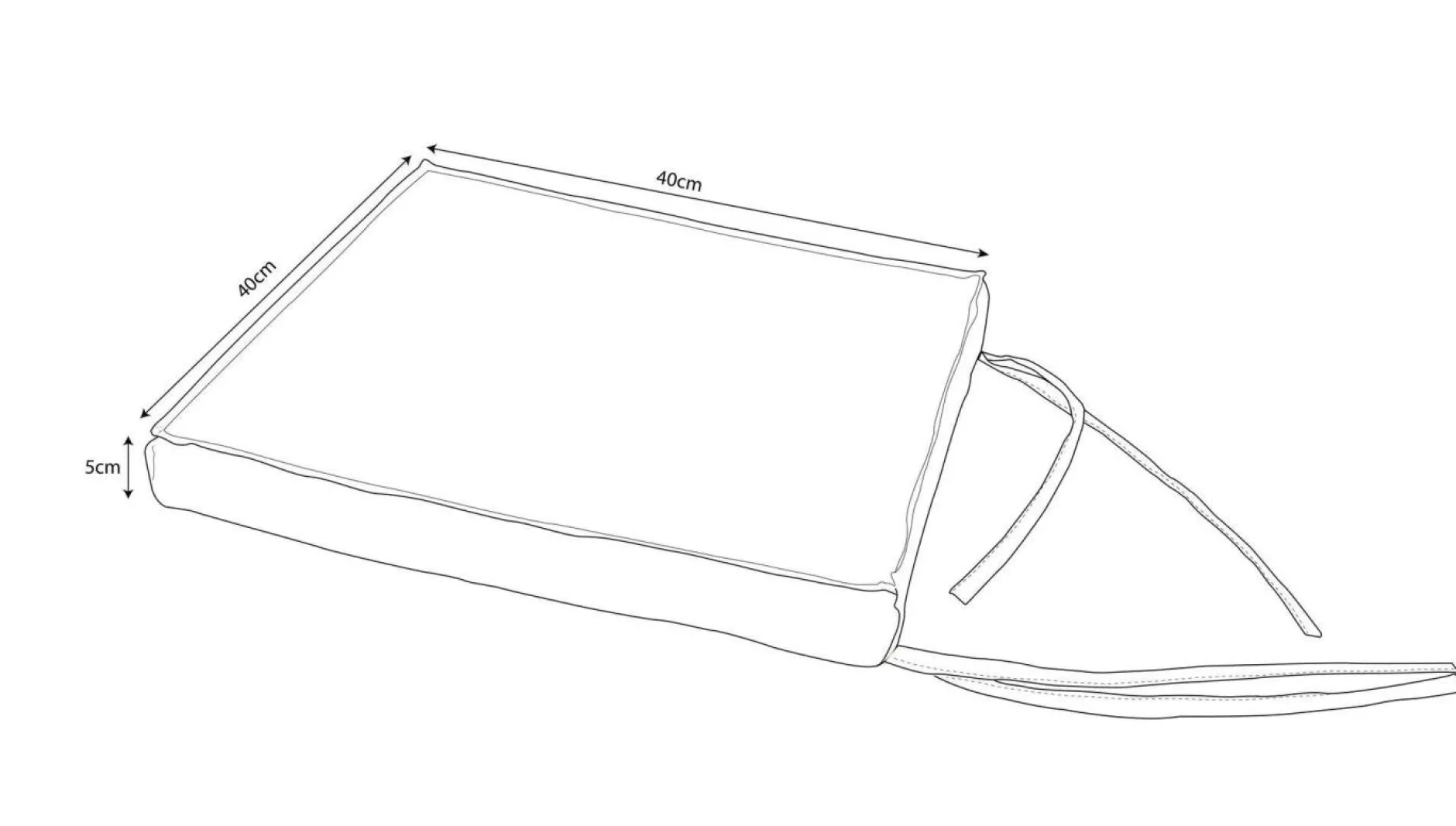 Accessoires Transats>Camif Lot de 4 Galettes de Chaises de Jardin Recyclé Heva - Sable