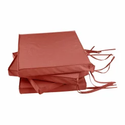 Accessoires Transats>Camif Lot de 4 Galettes de Chaises de Jardin Recyclé Heva - Tomette