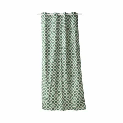 Rideaux Et Voilage|Rideaux Et Voilage>Camif Lot de 2 rideaux coton Jardin Urbain - - 140 x 260 cm Vert Feuille
