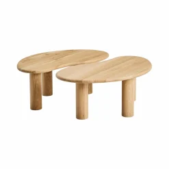 Tables Basses>Camif Lot de 2 tables basses chêne massif Milan