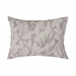 Taies D'Oreiller>Camif Lot de 2 taies d'oreiller coton lin Plantain - - 50 x 70 cm Gris souris/Ecru