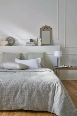 Taies D'Oreiller>Camif Lot de 2 taies d'oreiller coton lin Néo classique - - 50 x 70 cm Galuchat