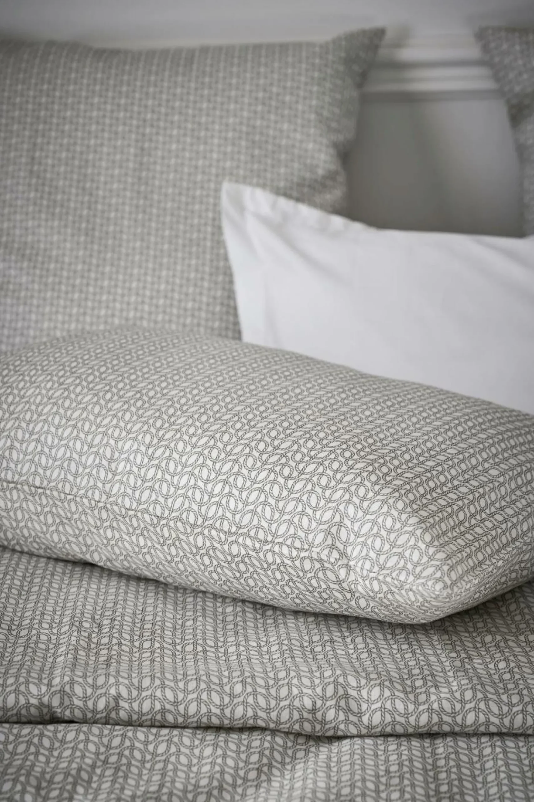 Taies D'Oreiller>Camif Lot de 2 taies d'oreiller coton lin Néo classique - - 50 x 70 cm Galuchat