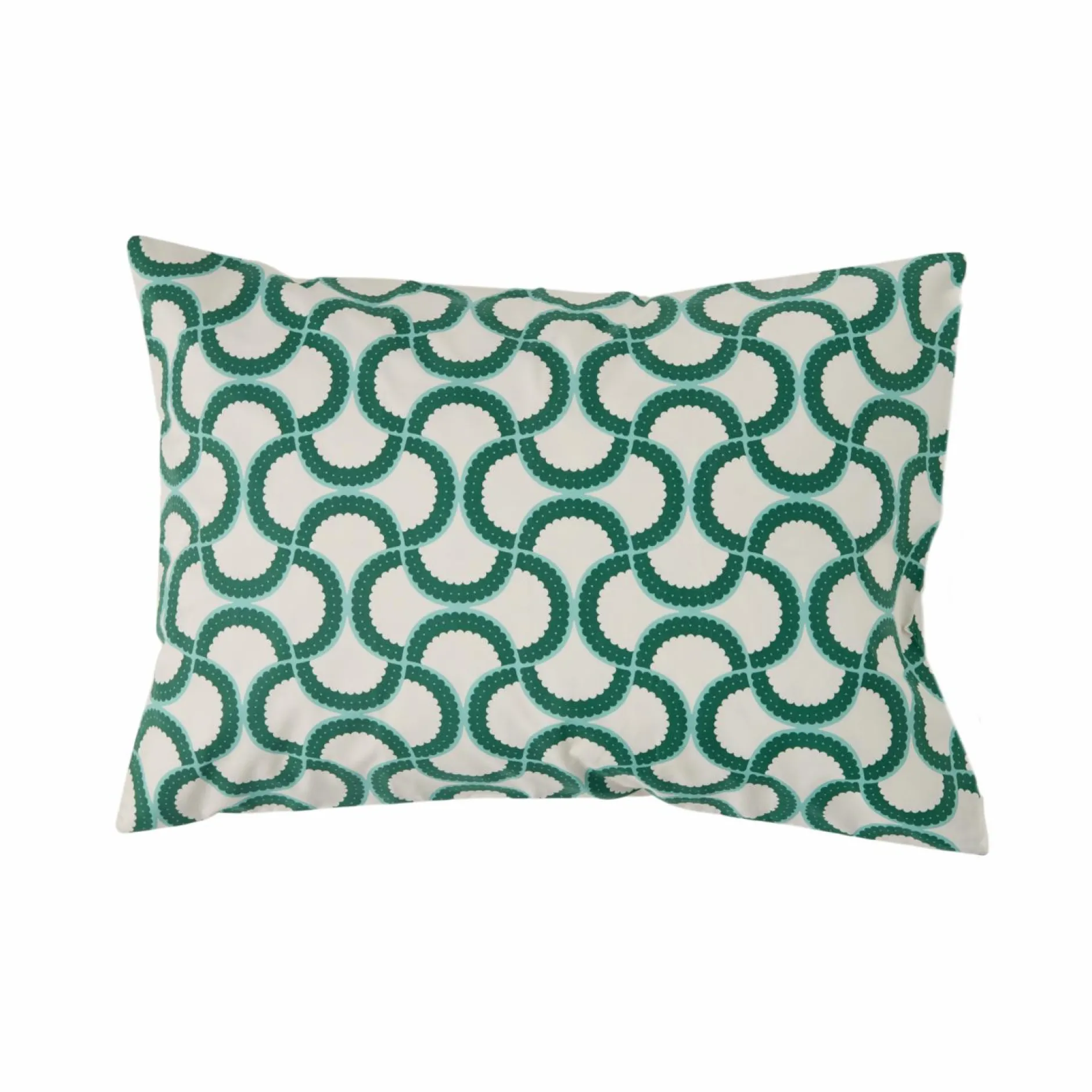 Taies D'Oreiller>Camif Lot de 2 taies d'oreiller coton bio Jardin Urbain - - 50 x 70 cm Vert Feuille