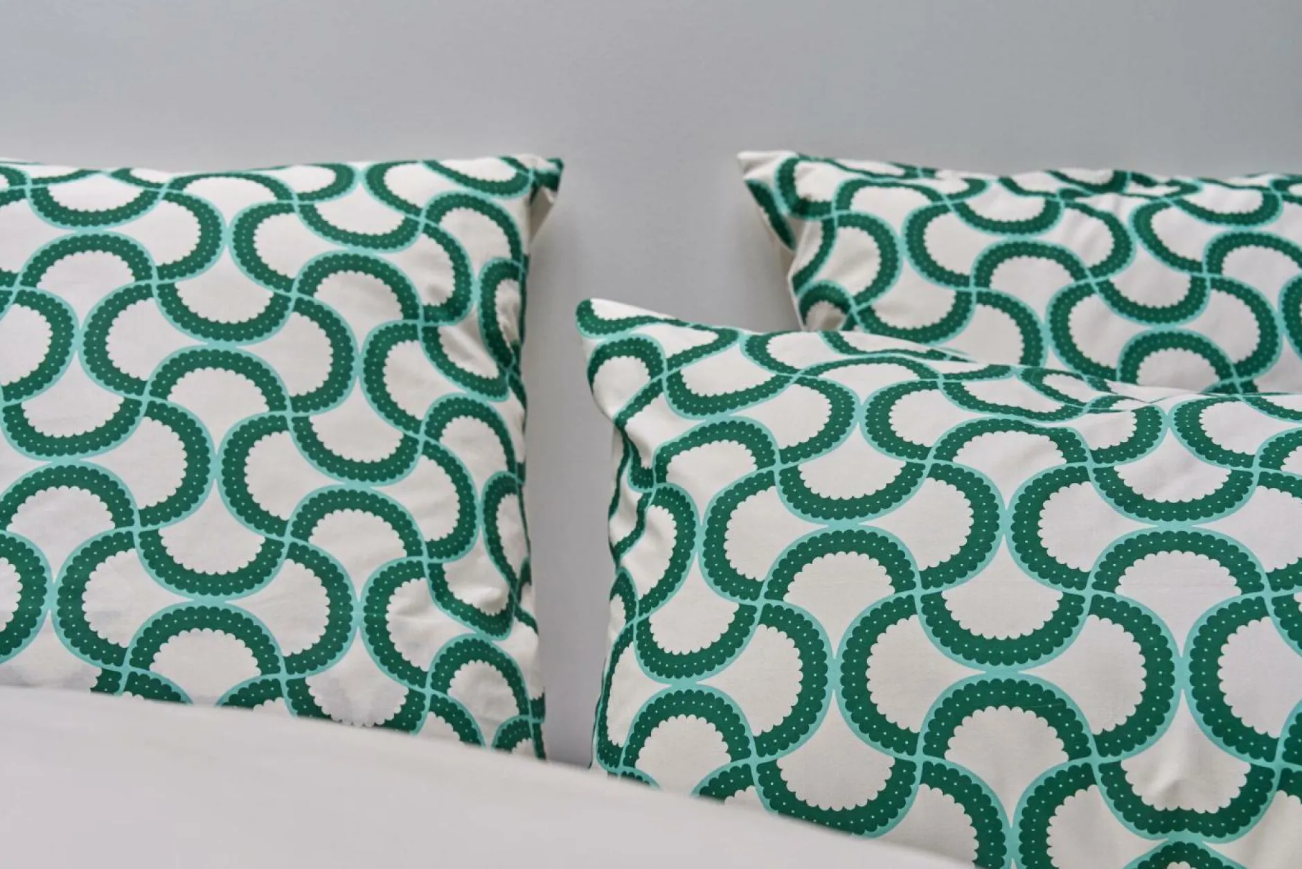 Taies D'Oreiller>Camif Lot de 2 taies d'oreiller coton bio Jardin Urbain - - 50 x 70 cm Vert Feuille