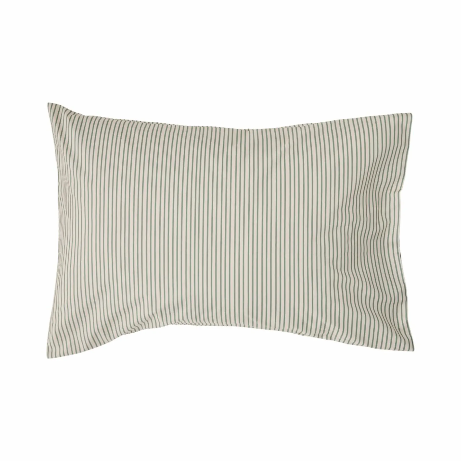 Taies D'Oreiller>Camif Lot de 2 taies d'oreiller percale Aulne - - 50 x 70 cm Rayures Vertes