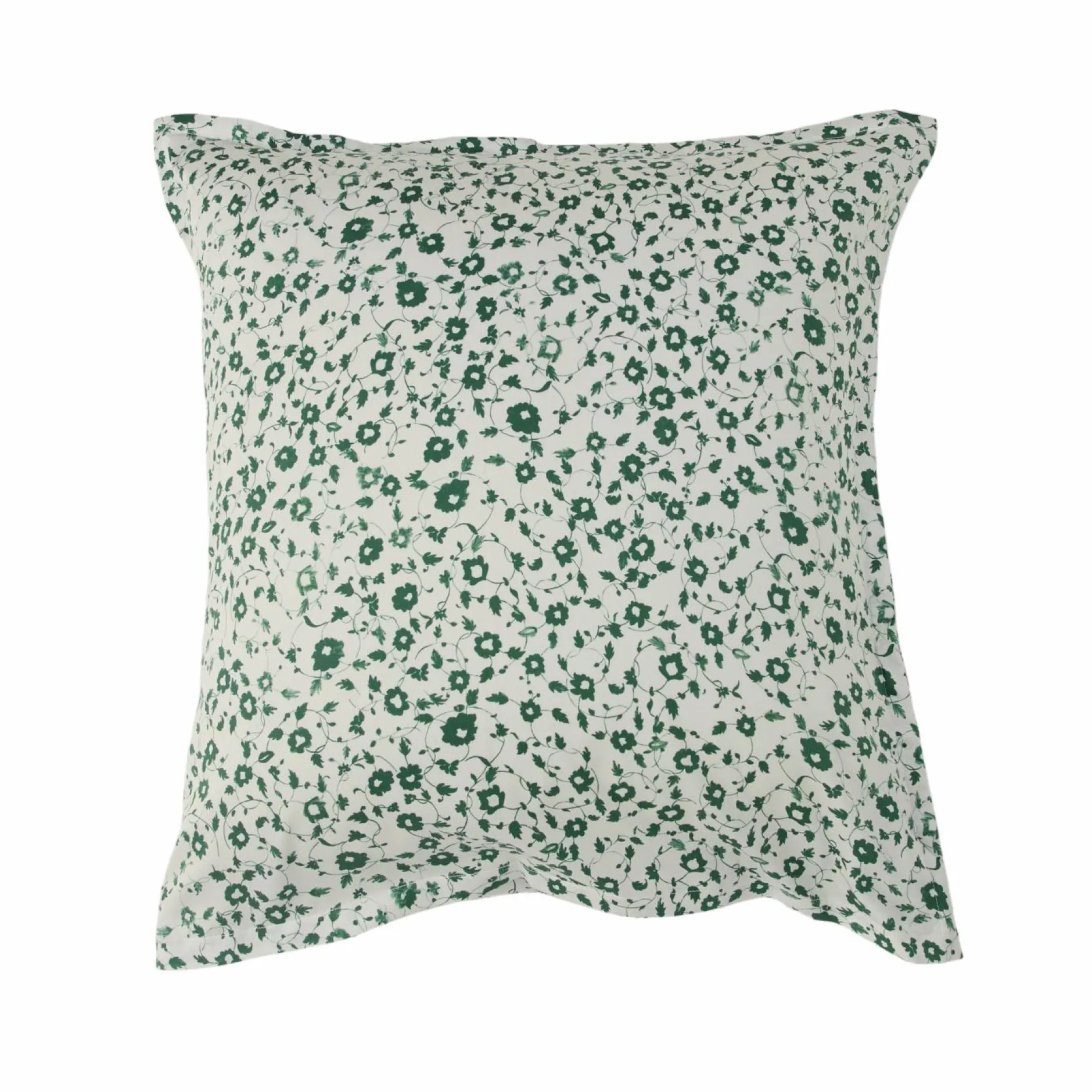 Taies D'Oreiller>Camif Lot de 2 taies d'oreiller satin Pondichéry - - 65 x 65 cm Vert feuille