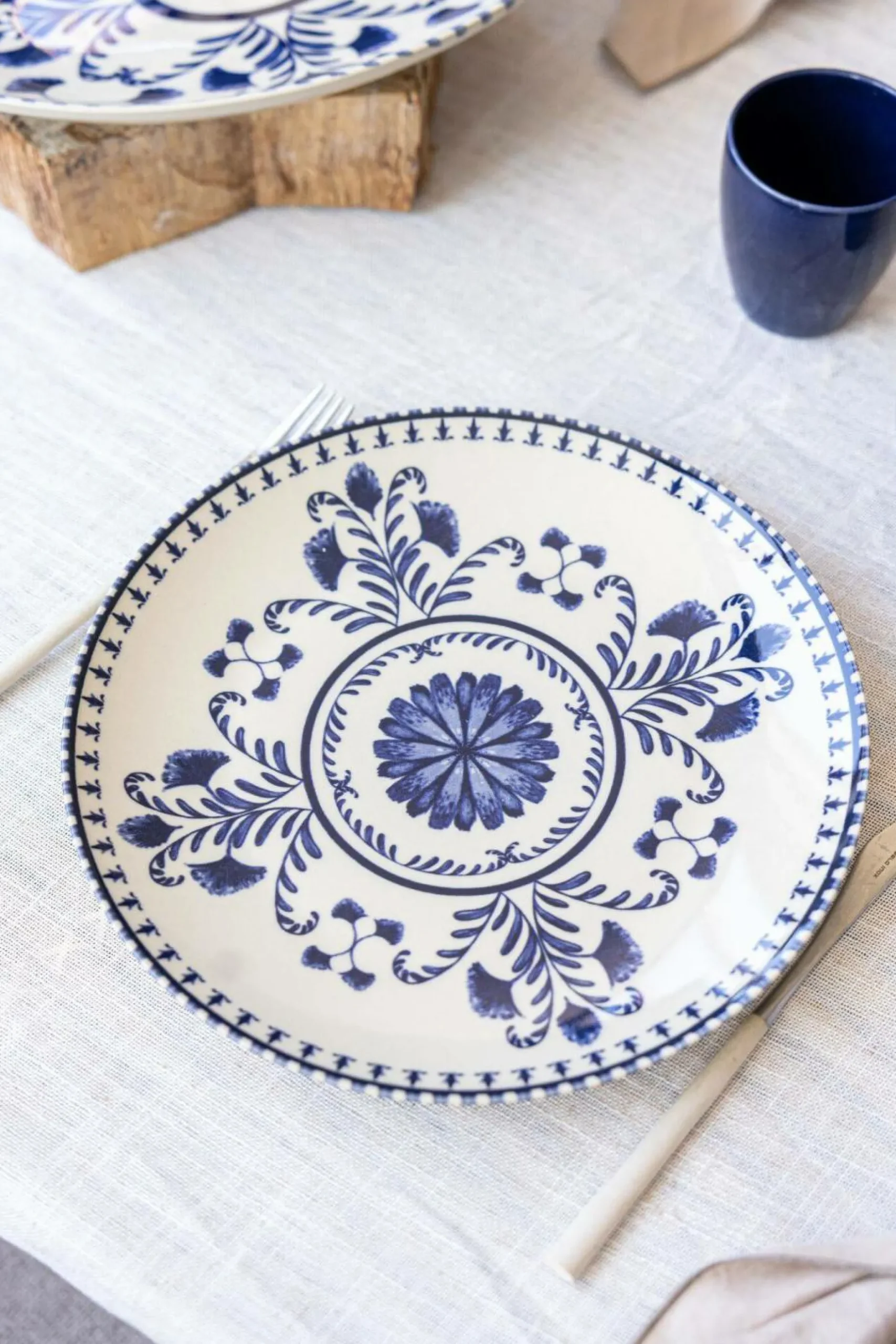 Assiettes|Assiettes>Camif MARIA PT TERRACOTA Lot de 6 Assiettes plates Vila Flore